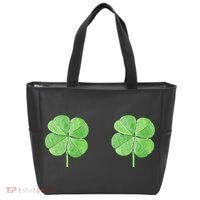 Shamrock Boobs Irish Saint St.Patrick's Patty's Day Tote Bag thumb 0