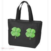 Shamrock Boobs Irish Saint St.Patrick's Patty's Day Tote Bag thumb 3