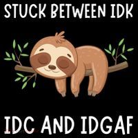 Stuck Between Idk Idc And Idgaf Sloth Lover Gift Coffee Mug thumb 5