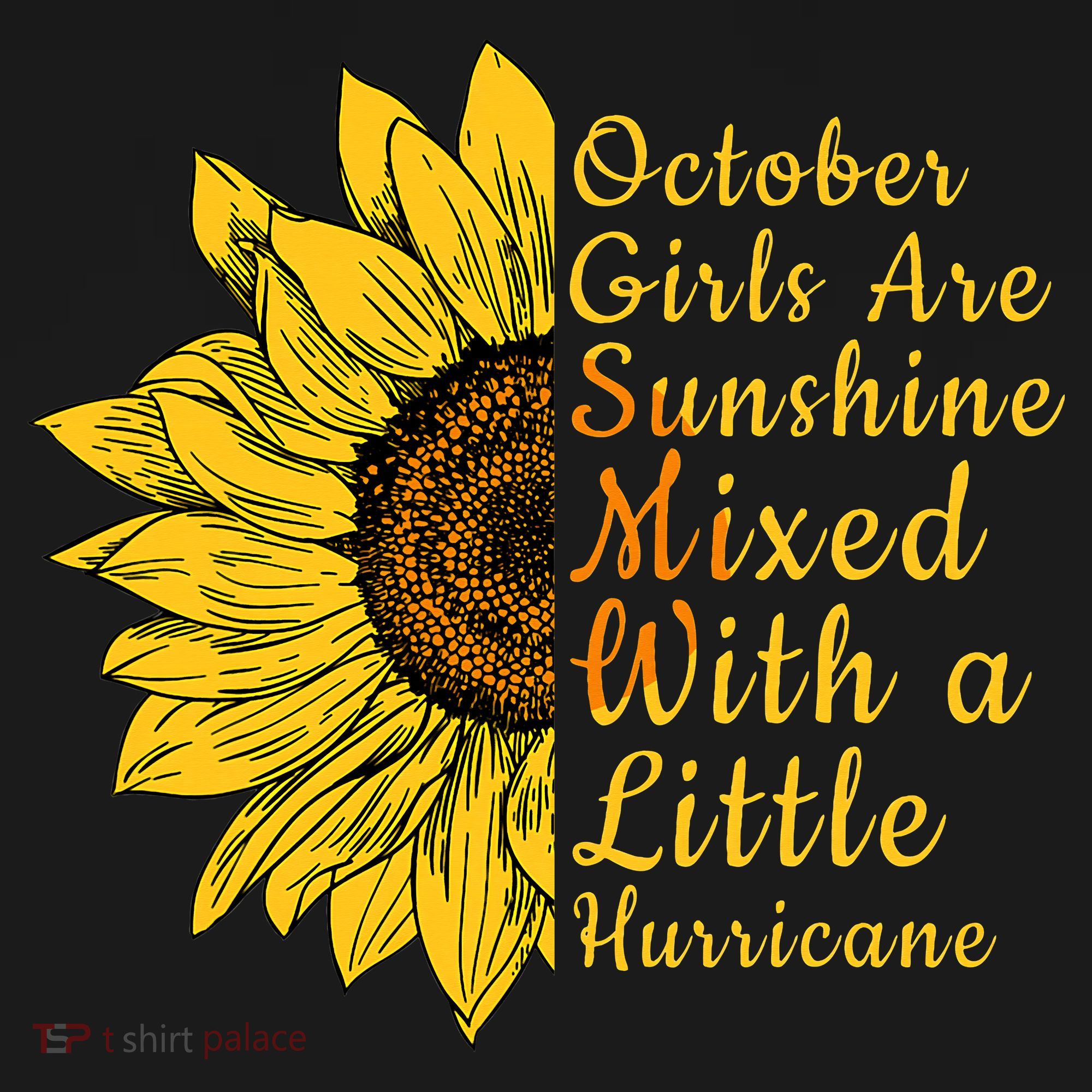 Sunflower Born In October Birthday Gift For Women Bucket Hat