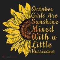 Sunflower Born In October Birthday Gift For Women Beanie thumb 2