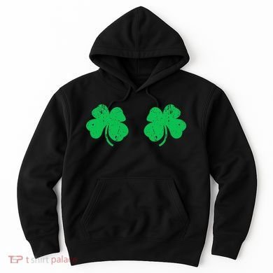 Shamrock Boobs Irish St Patricks Day Hoodie