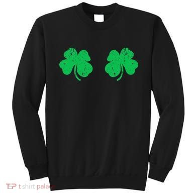 Shamrock Boobs Irish St Patricks Day Sweatshirt