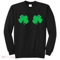 Shamrock Boobs Irish St Patricks Day Sweatshirt thumb 0