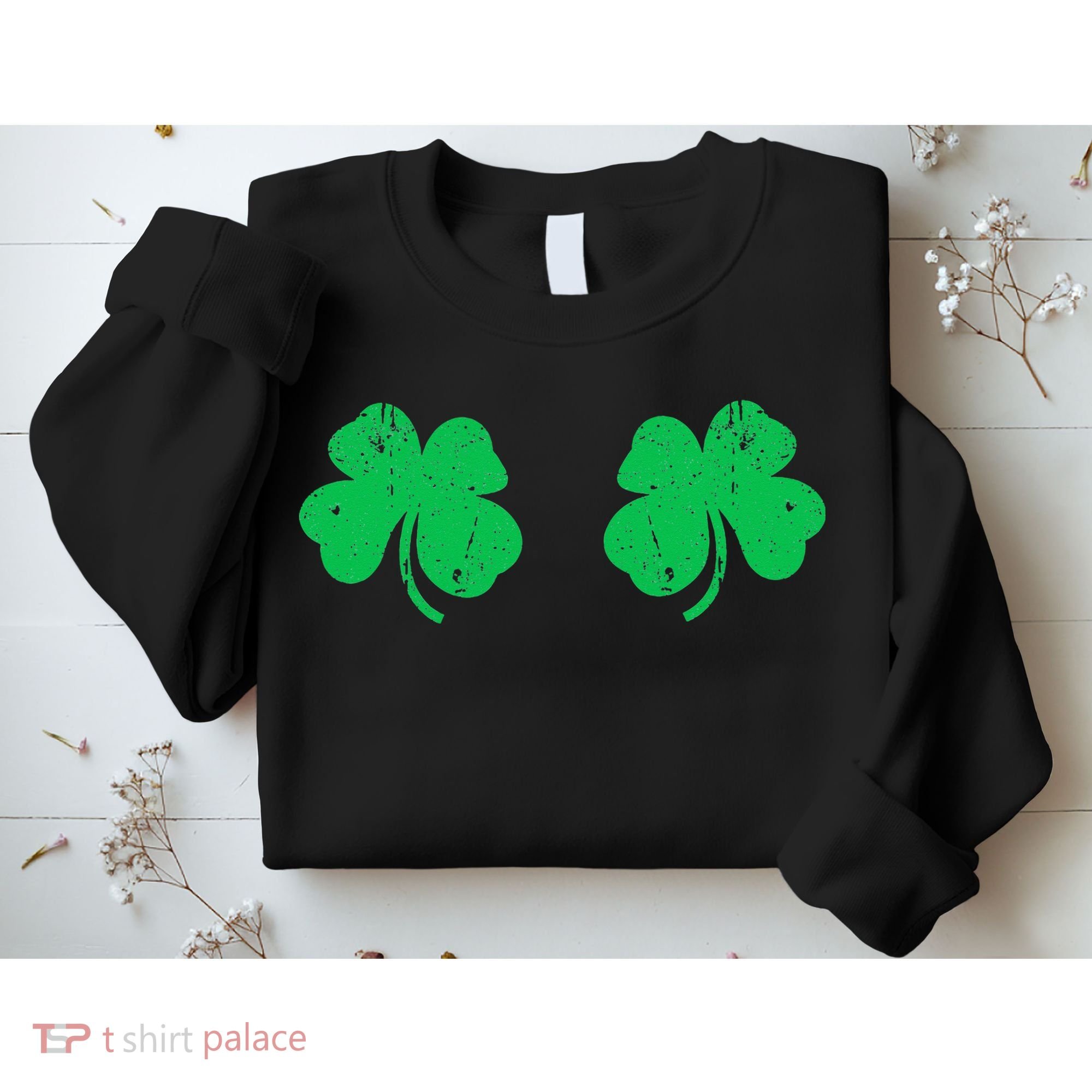 Shamrock Boobs Irish St Patricks Day Sweatshirt