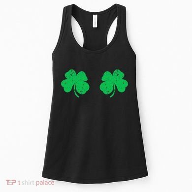 Shamrock Boobs Irish St Patricks Day Women's Tank Top