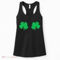 Shamrock Boobs Irish St Patricks Day Women's Tank Top thumb 0