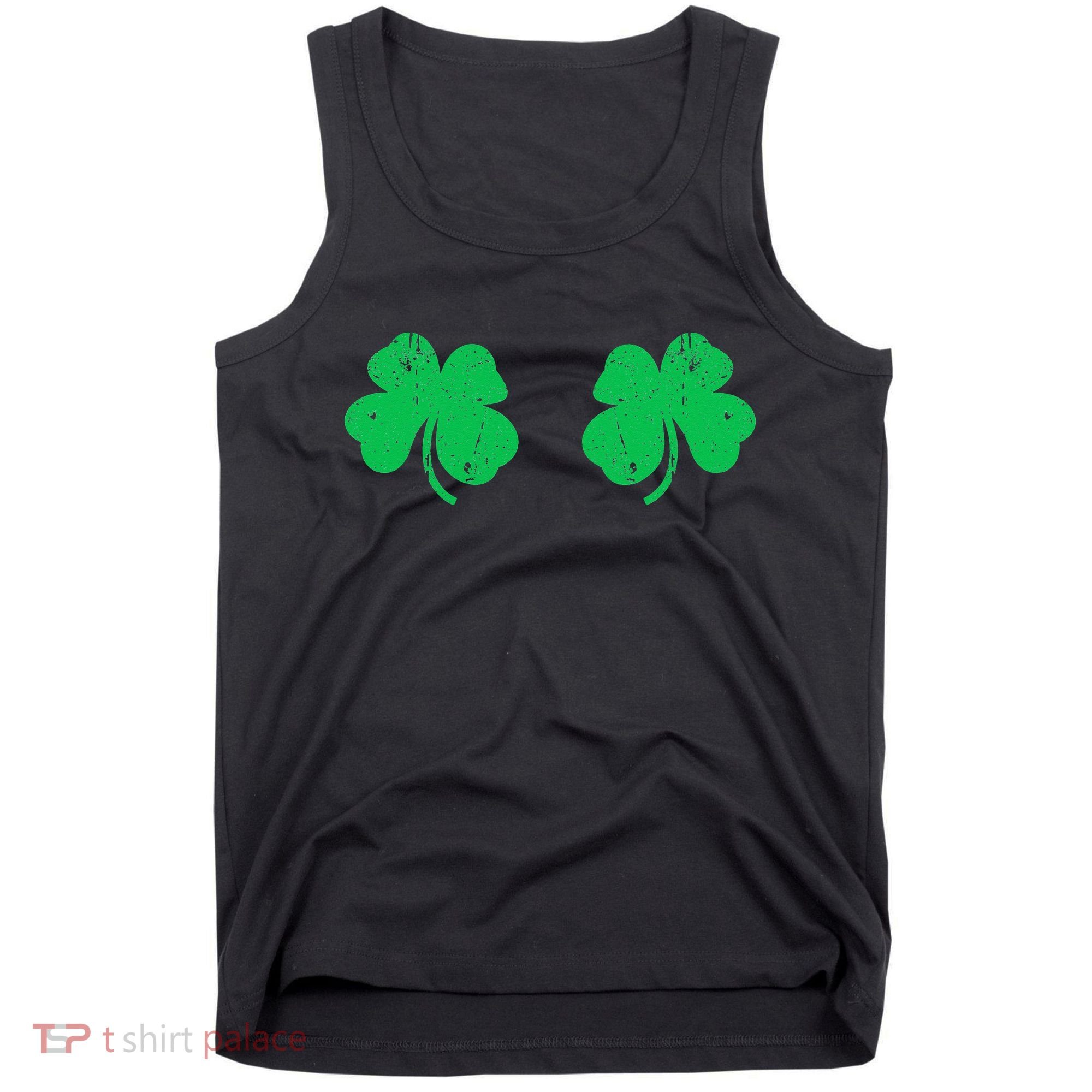 Shamrock Boobs Irish St Patricks Day Tank Top