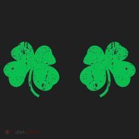 Shamrock Boobs Irish St Patricks Day Golf Towel thumb 3
