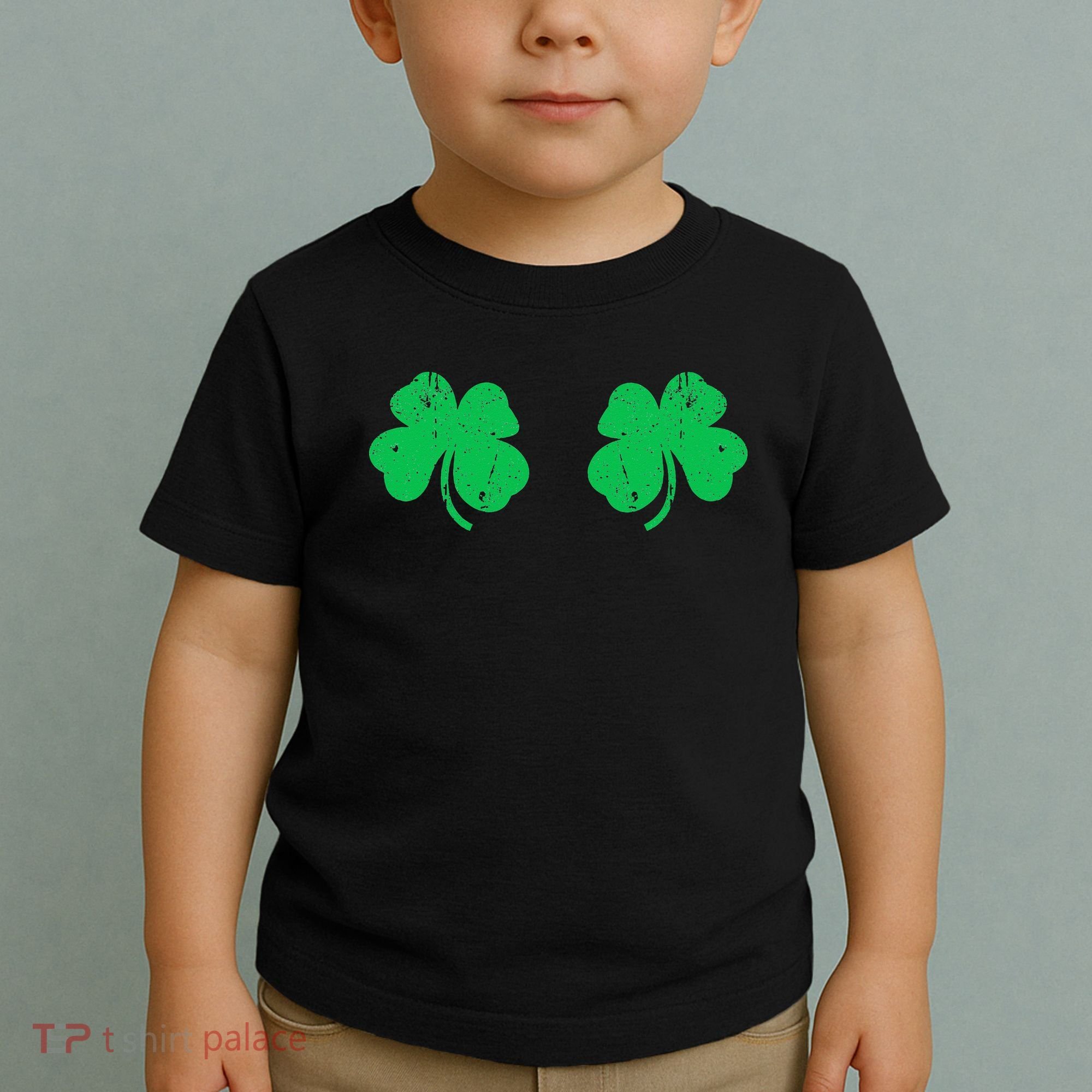Shamrock Boobs Irish St Patricks Day Toddler T-Shirt