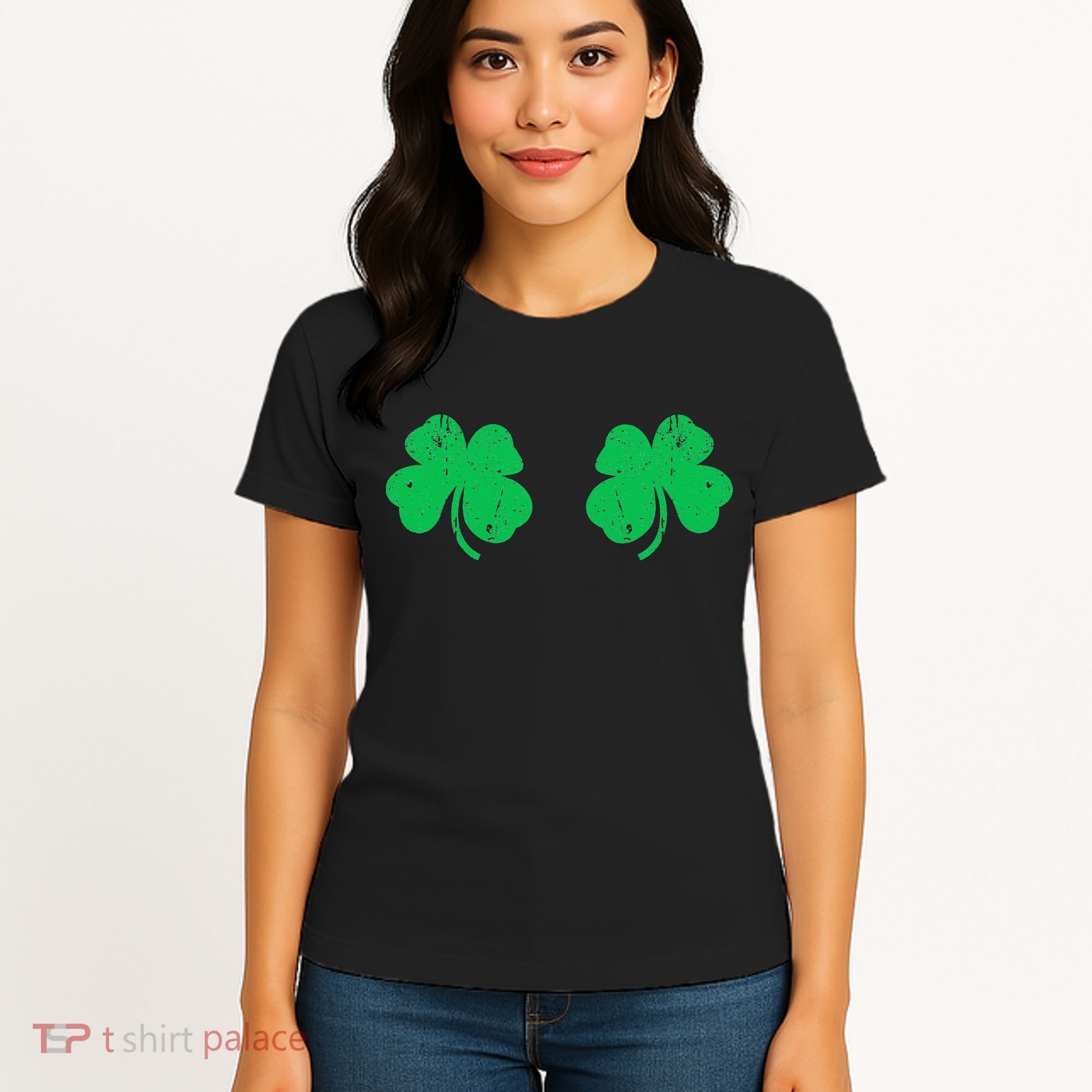 Shamrock Boobs Irish St Patricks Day Women's T-Shirt