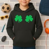 Shamrock Boobs Irish St Patricks Day Kids Hoodie thumb 2