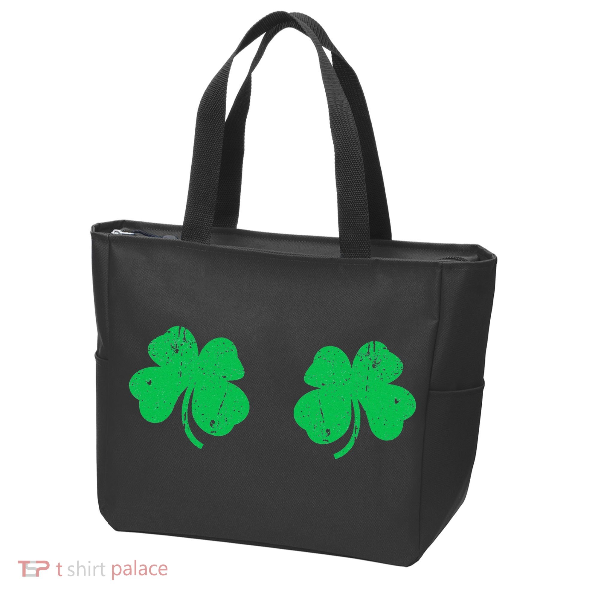 Shamrock Boobs Irish St Patricks Day Tote Bag