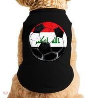 Soccer Ball Iraq Flag Iraqi Doggie Tank thumb 0