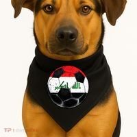 Soccer Ball Iraq Flag Iraqi USA-Made Doggie Bandana thumb 1