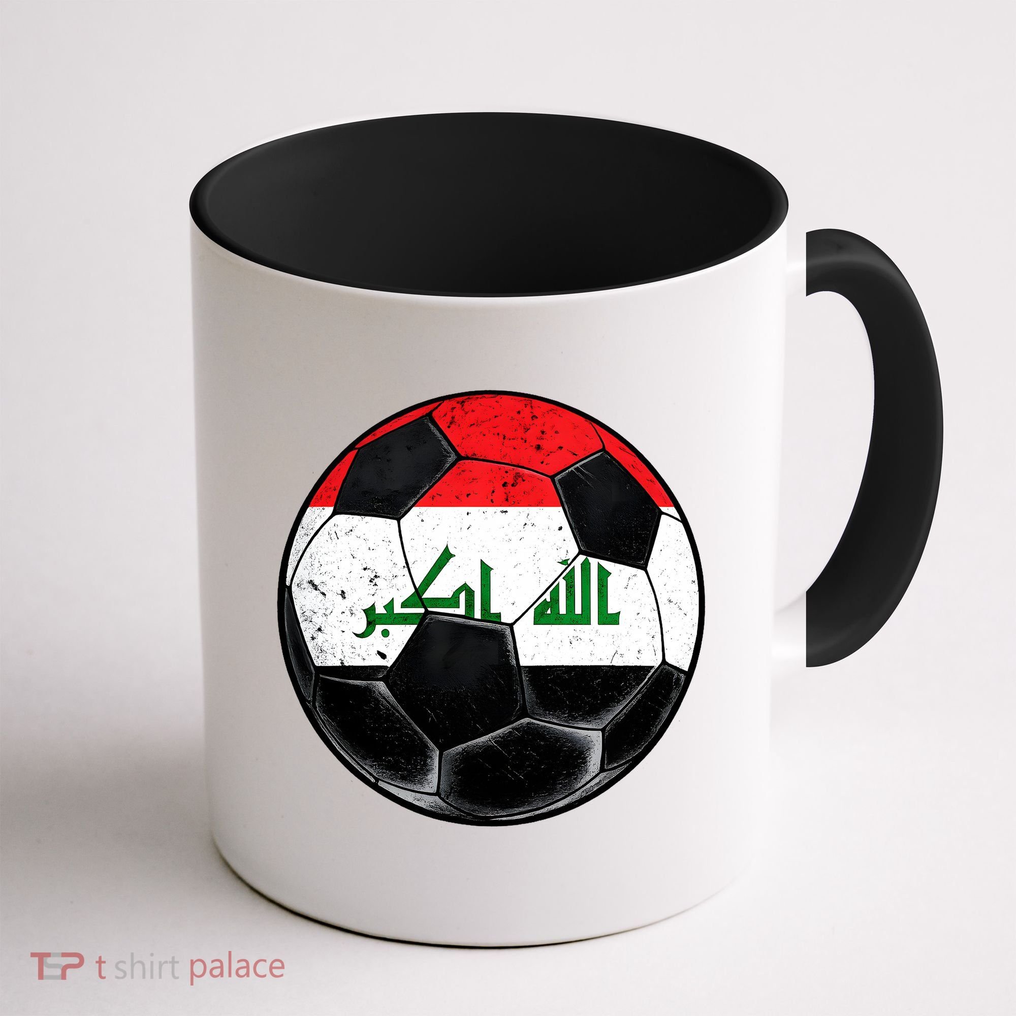 Soccer Ball Iraq Flag Iraqi Coffee Mug