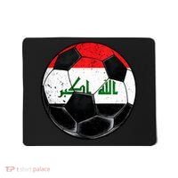 Soccer Ball Iraq Flag Iraqi Mousepad thumb 0