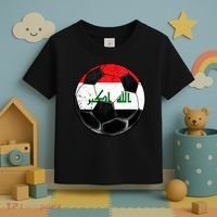 Soccer Ball Iraq Flag Iraqi Toddler T-Shirt thumb 3