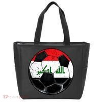 Soccer Ball Iraq Flag Iraqi Tote Bag thumb 0