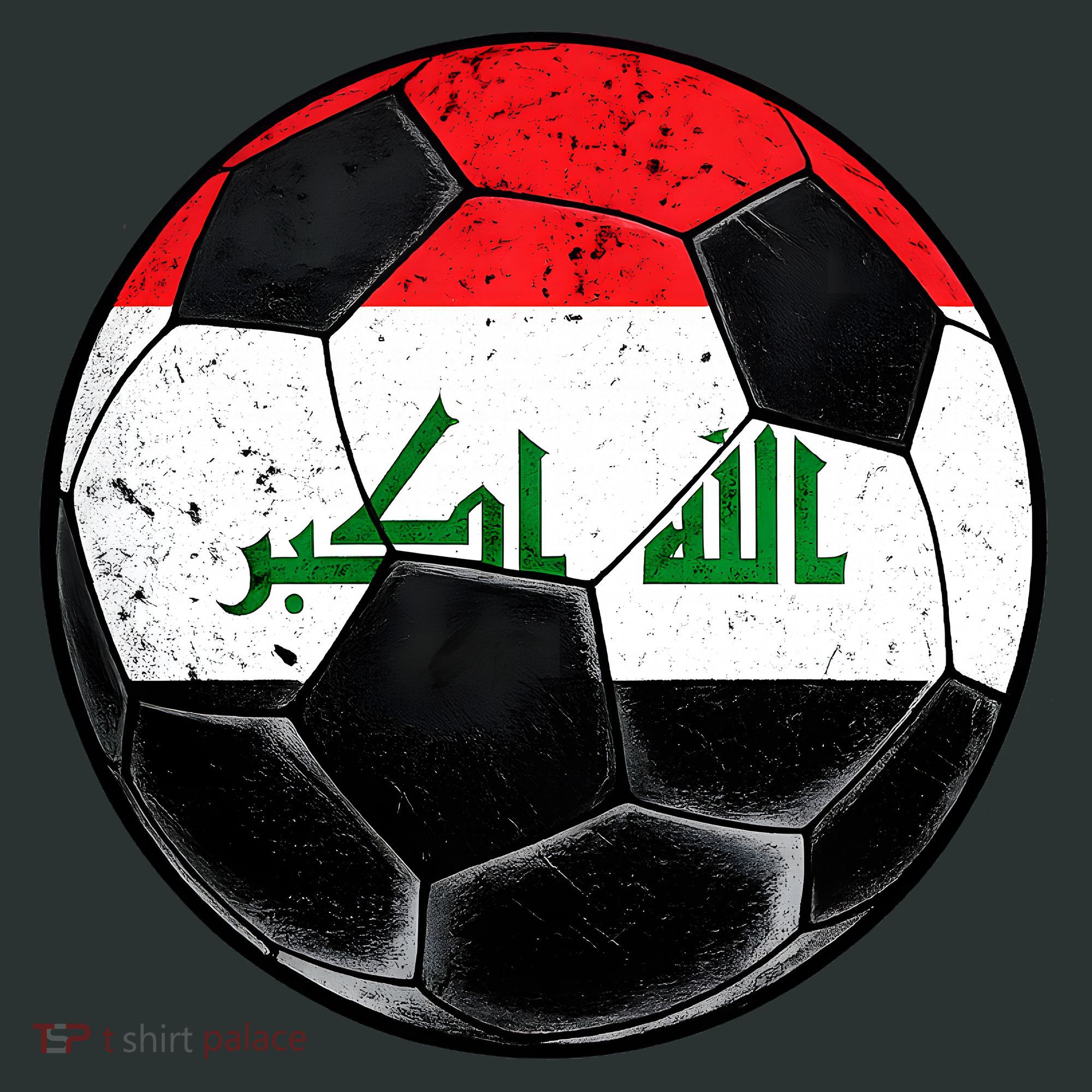 Soccer Ball Iraq Flag Iraqi Infant Baby Jersey Bodysuit