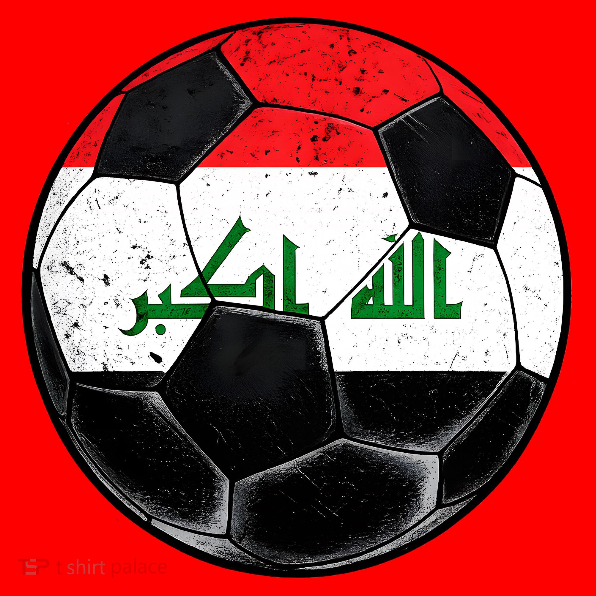 Soccer Ball Iraq Flag Iraqi Santa Hat