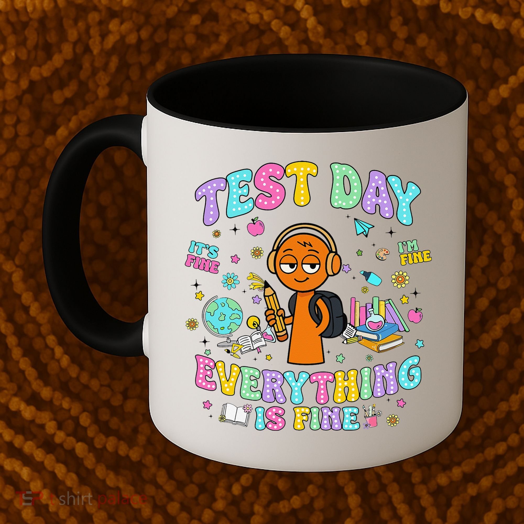 Spru Bruh Its Test Day You Got This Runki Toy Coffee Mug