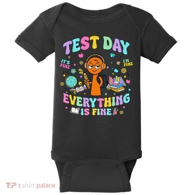 Spru Bruh Its Test Day You Got This Runki Toy Baby Bodysuit
