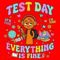 Spru Bruh Its Test Day You Got This Runki Toy Santa Hat thumb 1