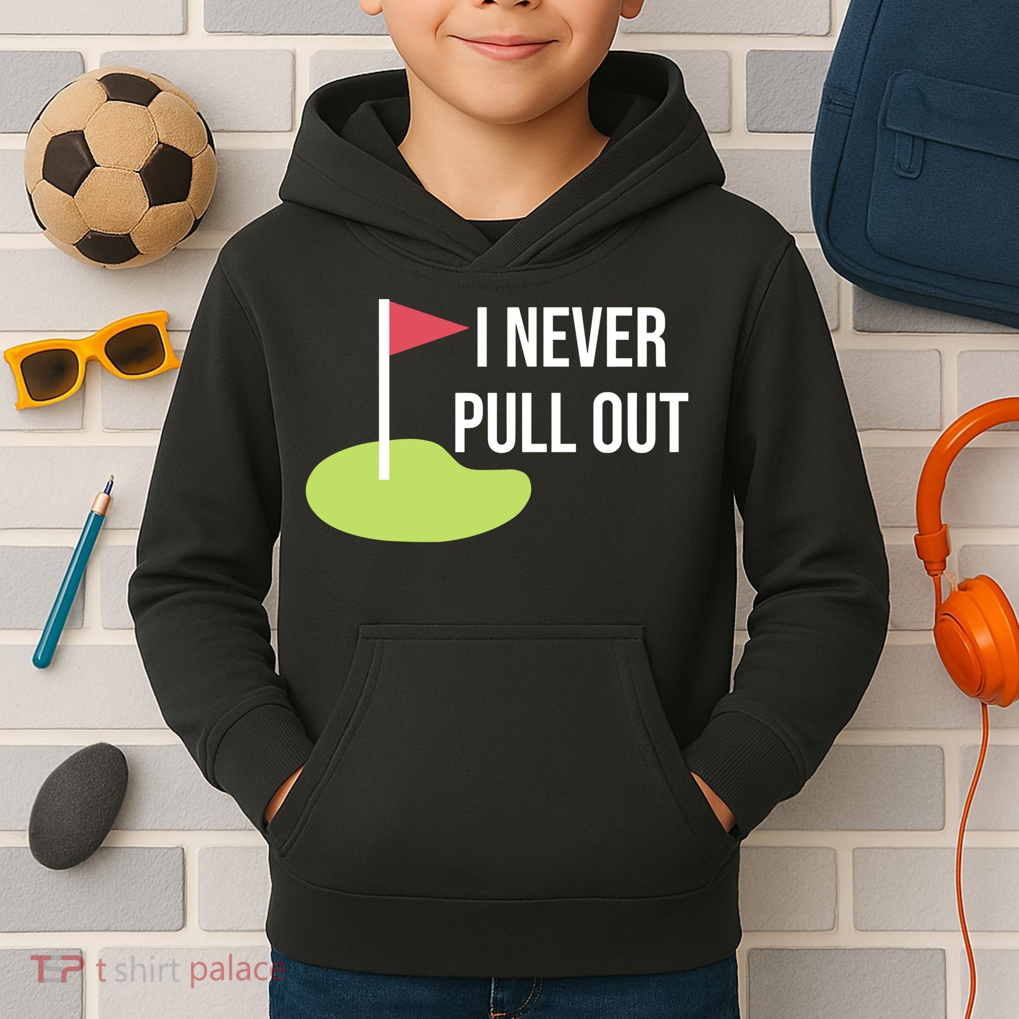Summerhays Bros I Never Pull Out Kids Hoodie