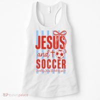Saved By Jesus Fueled By Soccer Women's Tank Top thumb 0