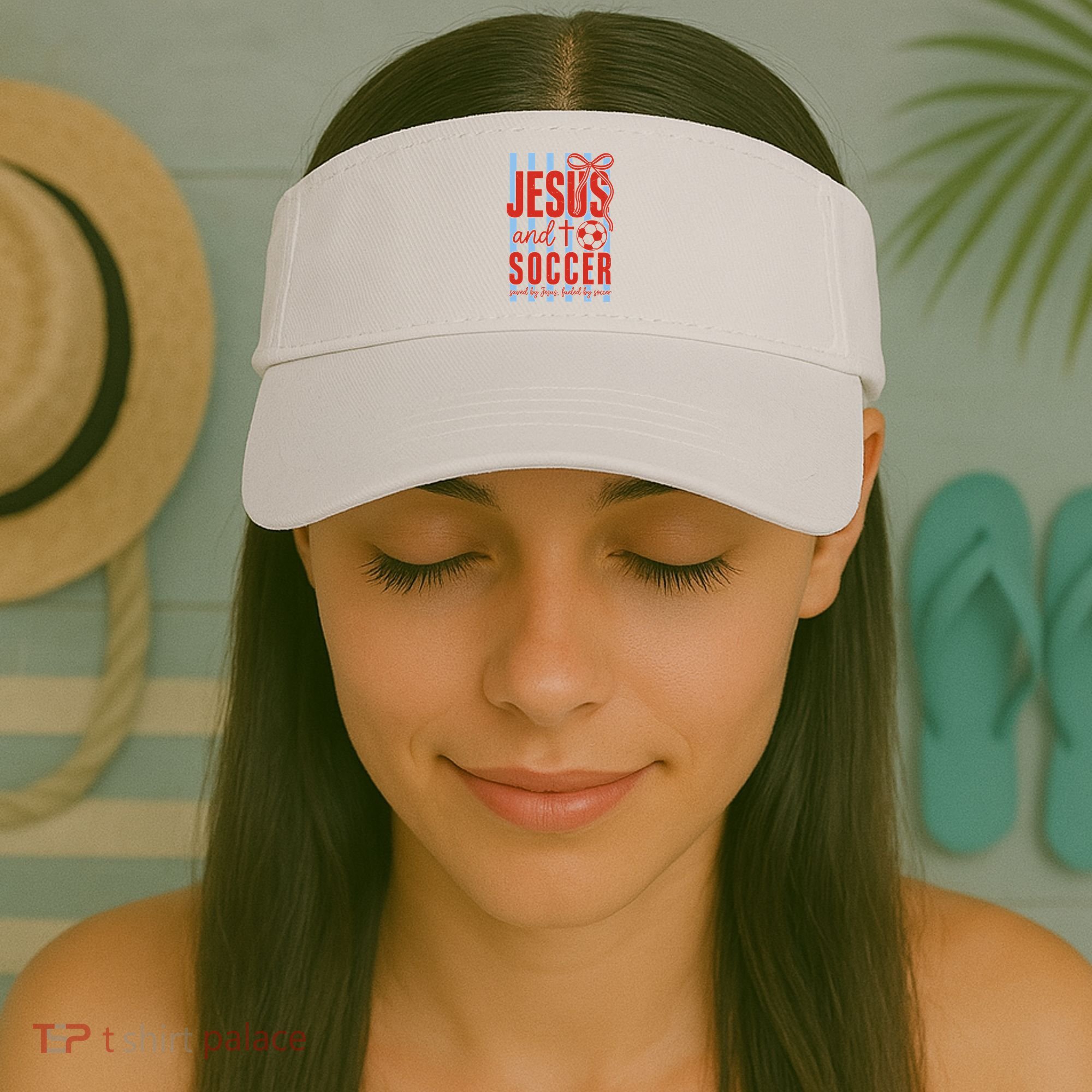 Saved By Jesus Fueled By Soccer Visor