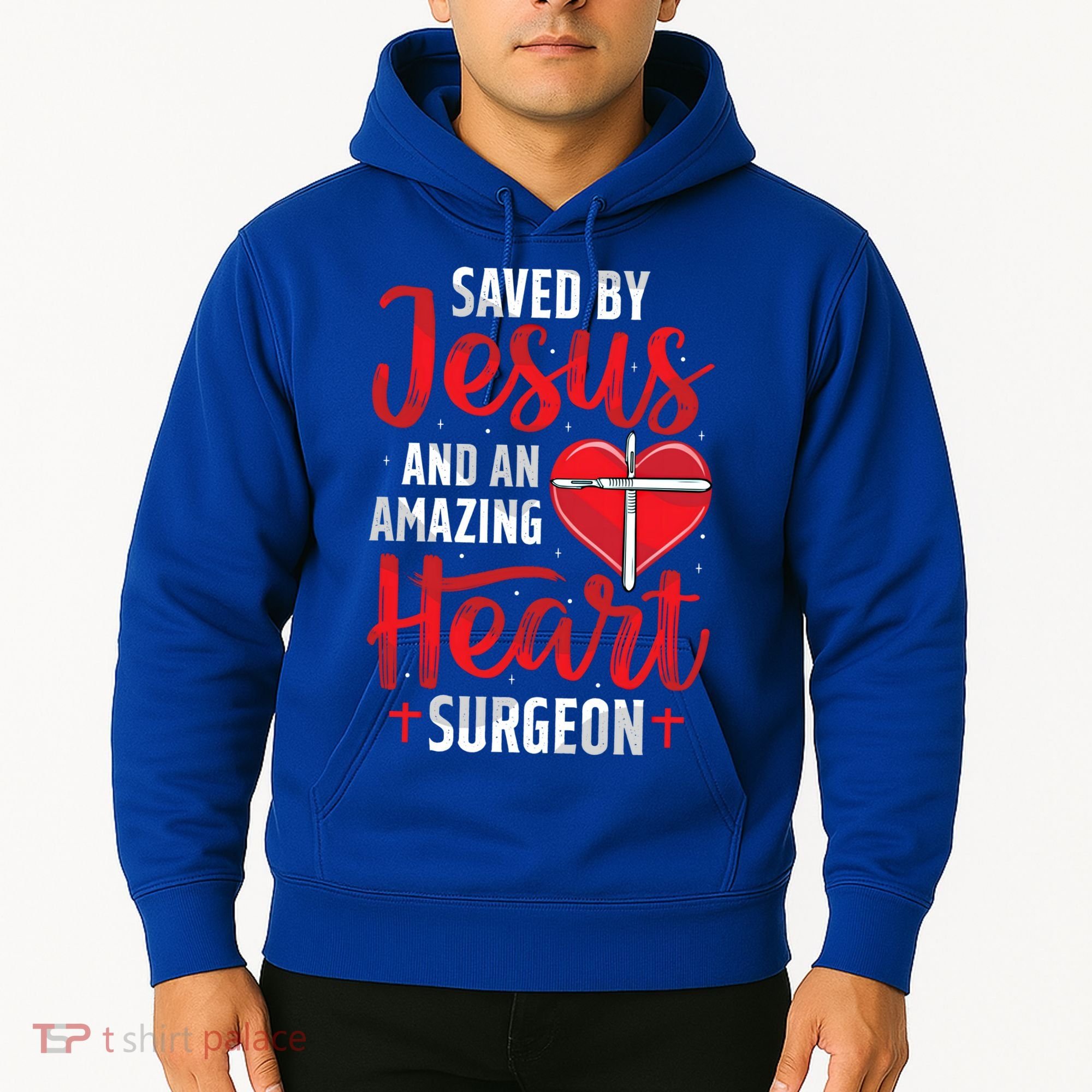 Saved By Jesus Open Heart Surgery Bypass Surgery Survivor Cool Gift Hoodie