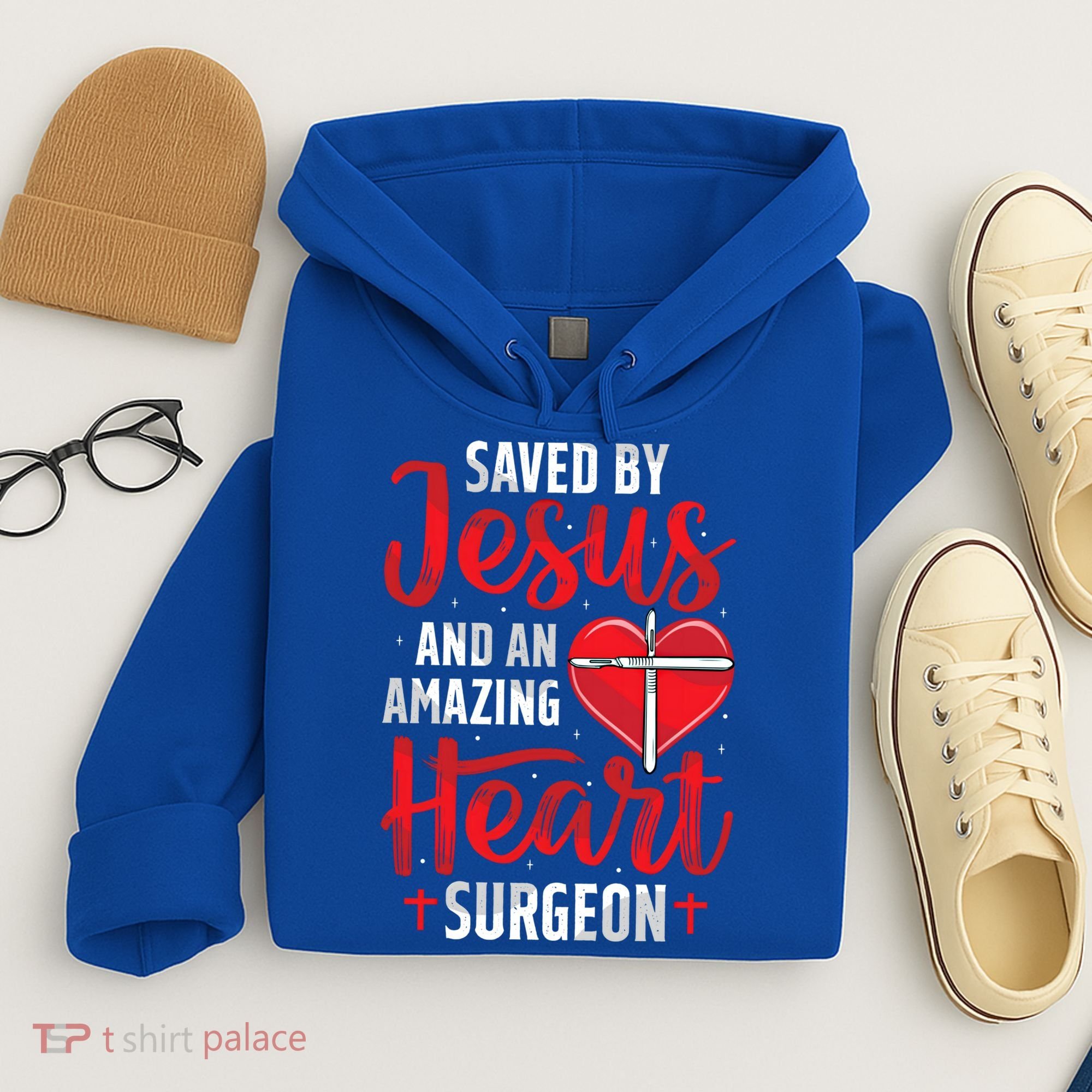 Saved By Jesus Open Heart Surgery Bypass Surgery Survivor Cool Gift Hoodie
