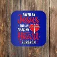 Saved By Jesus Open Heart Surgery Bypass Surgery Survivor Cool Gift Coaster thumb 0