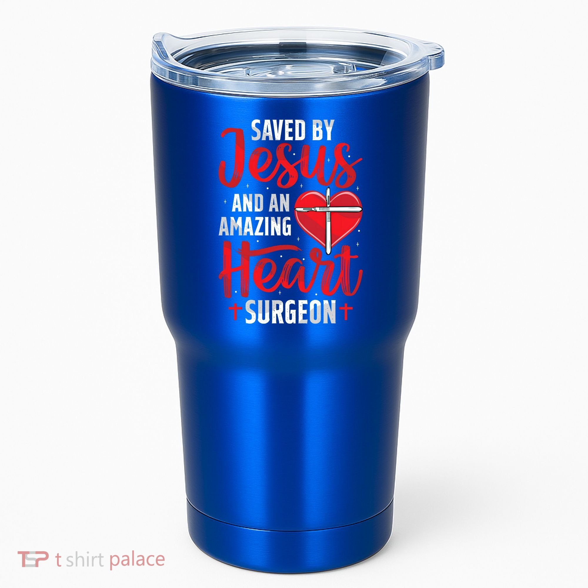 Saved By Jesus Open Heart Surgery Bypass Surgery Survivor Cool Gift Tumbler