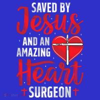 Saved By Jesus Open Heart Surgery Bypass Surgery Survivor Cool Gift Women's Tank Top thumb 5