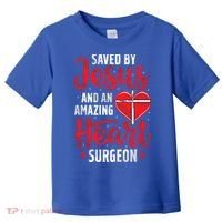 Saved By Jesus Open Heart Surgery Bypass Surgery Survivor Cool Gift Toddler T-Shirt thumb 0