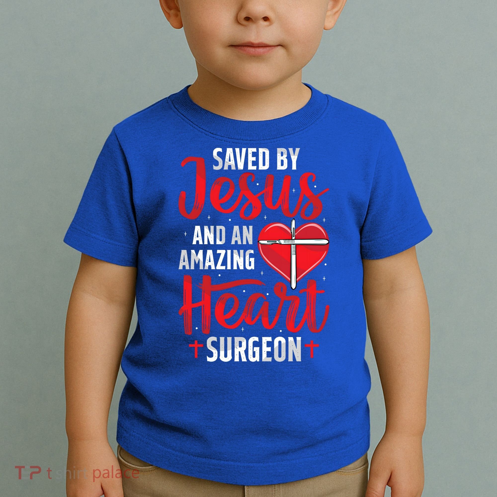 Saved By Jesus Open Heart Surgery Bypass Surgery Survivor Cool Gift Toddler T-Shirt