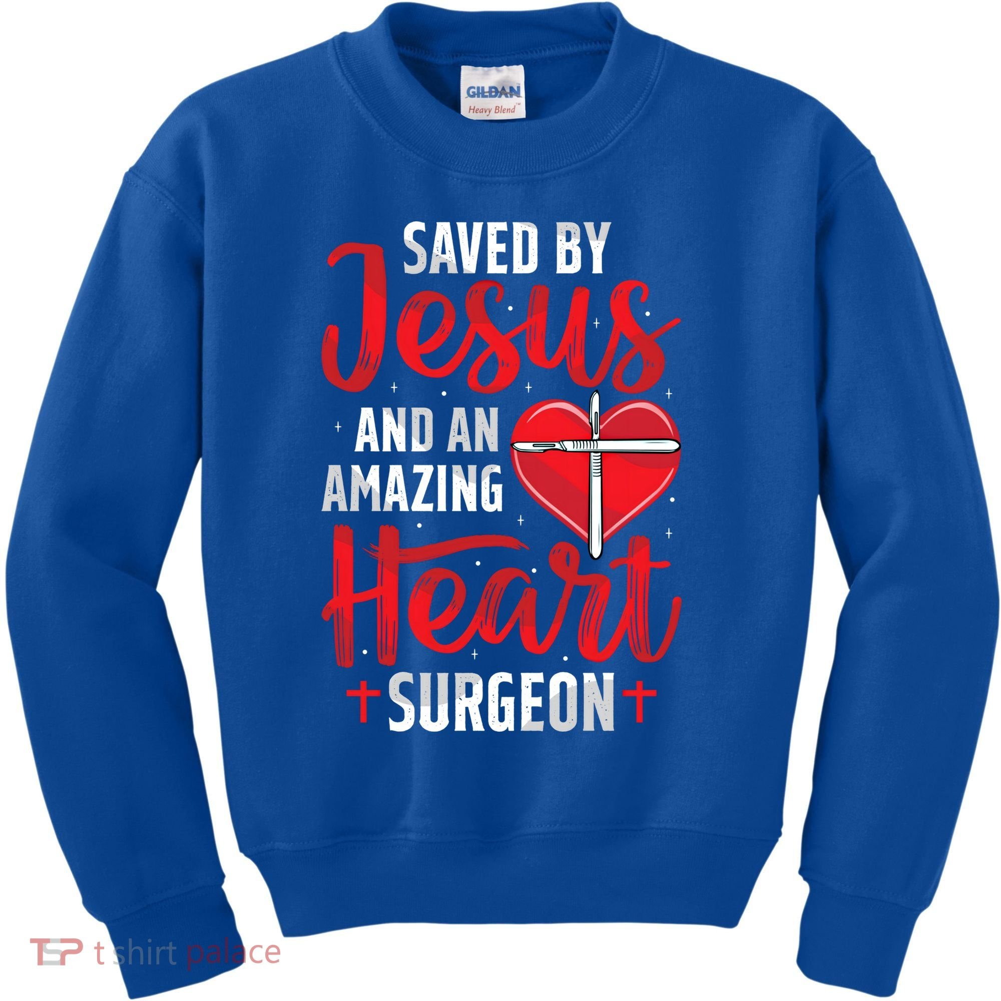 Saved By Jesus Open Heart Surgery Bypass Surgery Survivor Cool Gift Kids Sweatshirt