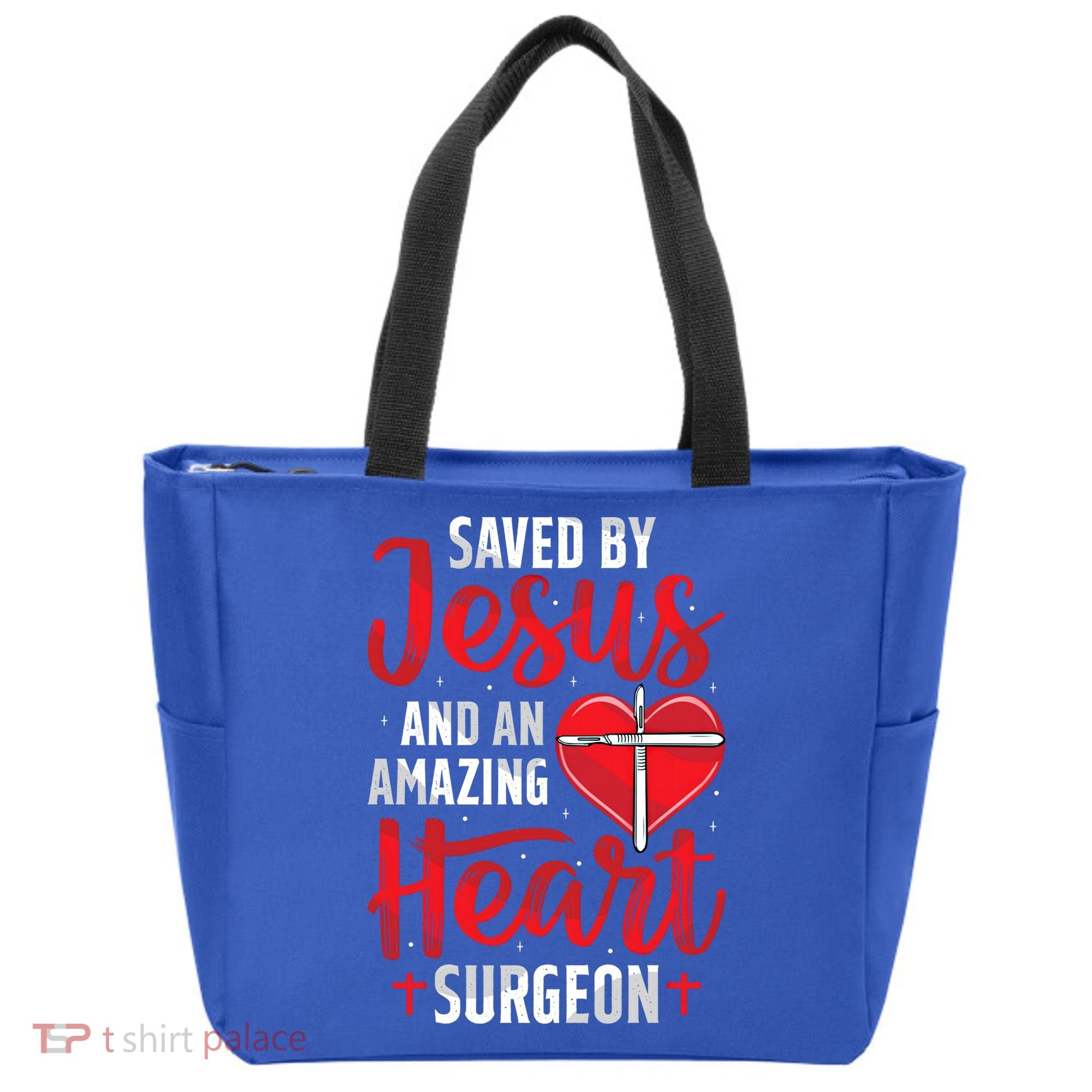 Saved By Jesus Open Heart Surgery Bypass Surgery Survivor Cool Gift Tote Bag
