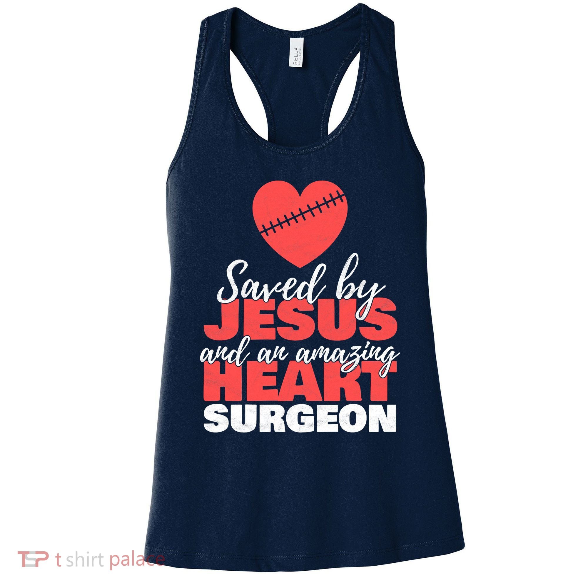 Saved By Jesus Heart Surgeon Surgery Survivor Women's Tank Top