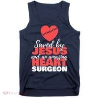 Saved By Jesus Heart Surgeon Surgery Survivor Tank Top thumb 0