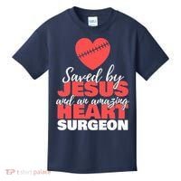 Saved By Jesus Heart Surgeon Surgery Survivor Kids T-Shirt thumb 0