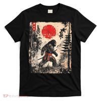 Samurai Bigfoot Japanese Vintage Graphic T-Shirt thumb 0