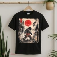 Samurai Bigfoot Japanese Vintage Graphic T-Shirt thumb 2