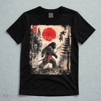 Samurai Bigfoot Japanese Vintage Graphic T-Shirt thumb 5