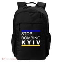 Stop Bombing Kyiv Support Ukraine Backpack thumb 0