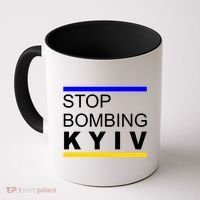 Stop Bombing Kyiv Support Ukraine Coffee Mug thumb 0