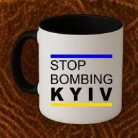 Stop Bombing Kyiv Support Ukraine Coffee Mug thumb 2