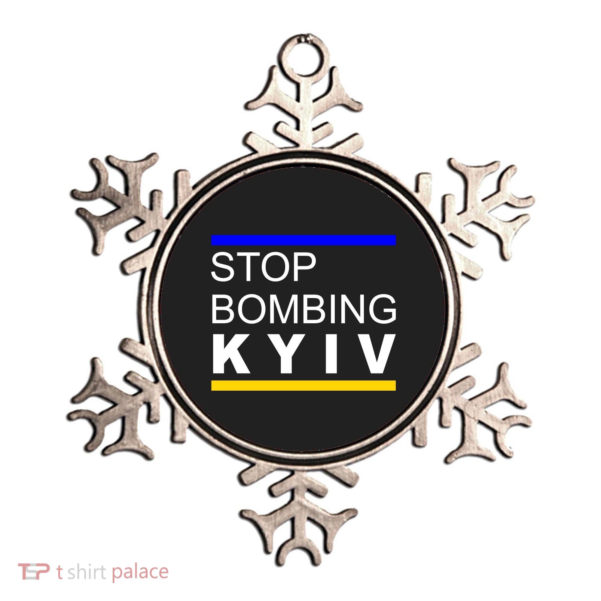 Stop Bombing Kyiv Support Ukraine Ornament